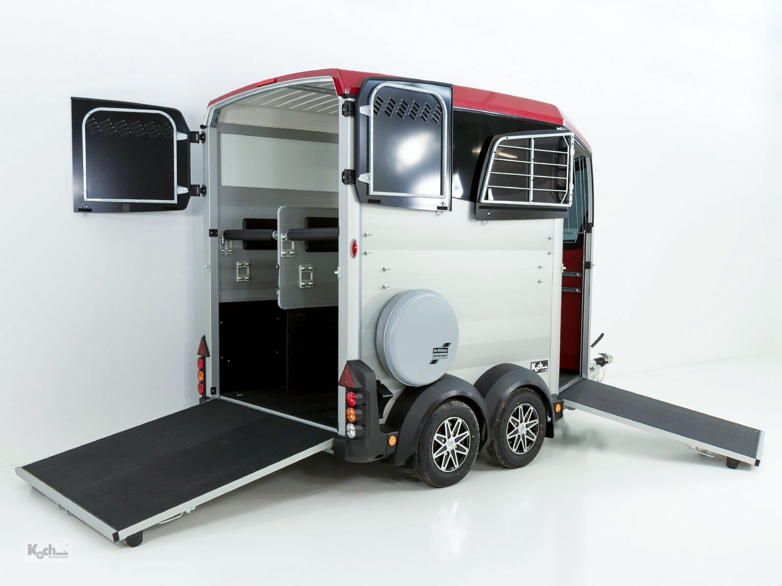 Anhänger des Typs Ifor Williams Pferdeanhänger HBX 506|Frontausstieg|rot (Pf11622085Iw), Neumaschine in Winsen (Luhe) (Bild 10)